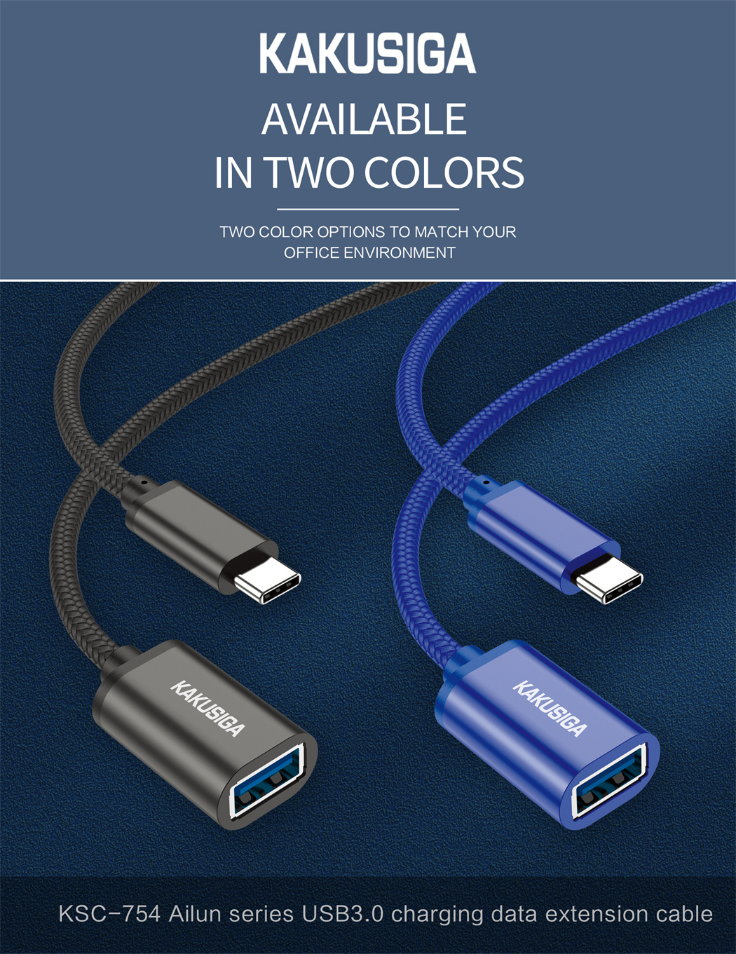 Ailun series Type-C to USB female USB3.0 charging data exten